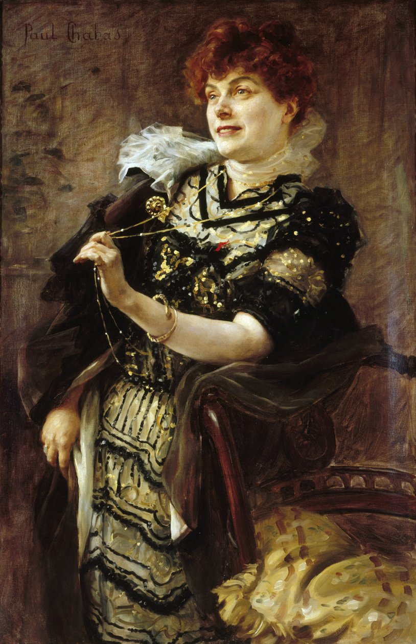 Porträt von Daniel Lesueur 1860-1921, ca. 1896 von Paul Emile Chabas