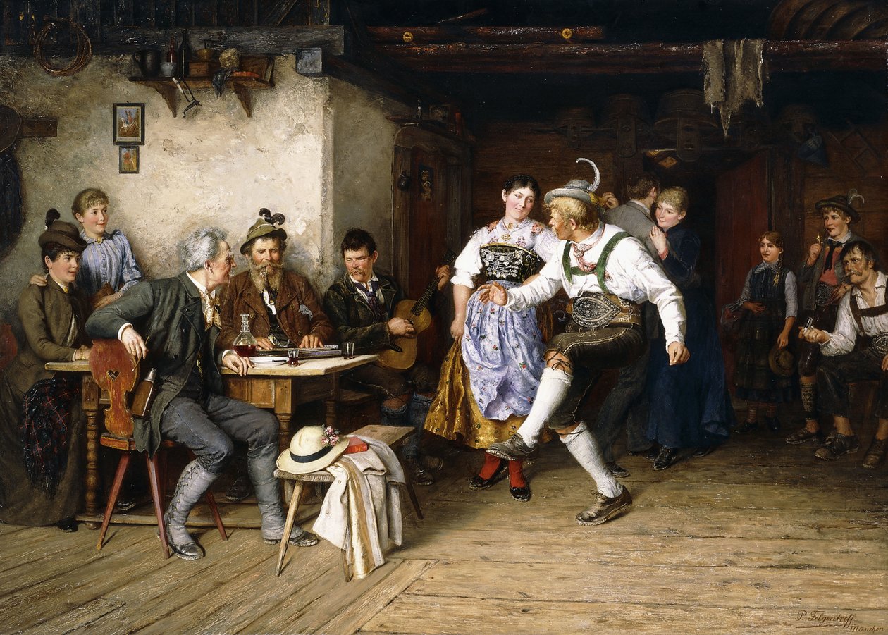 Innenraum einer Weinstube von Paul Felgentreff