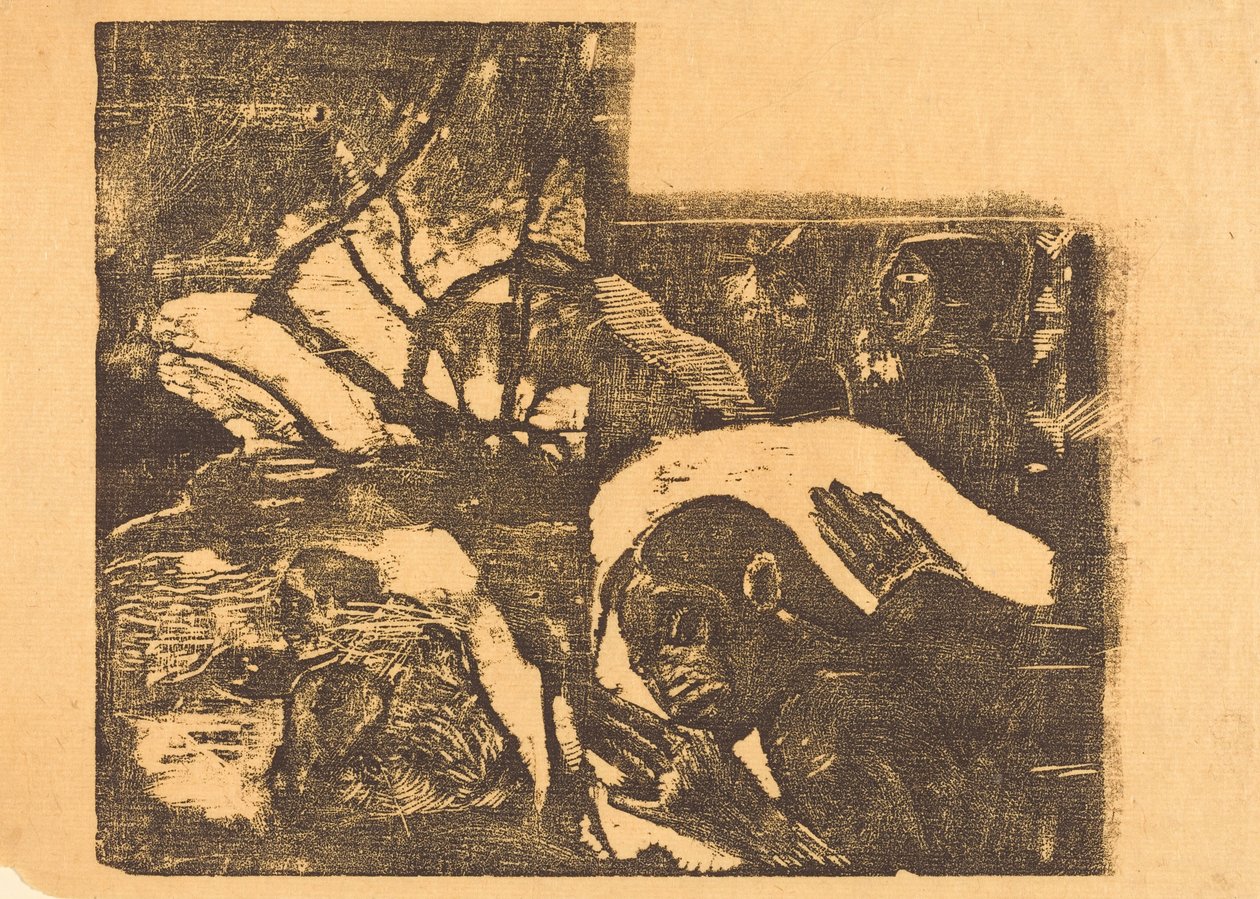Eine Maori-Frau im Wald; Manao Tupapau (Sie wird von einem Geist heimgesucht) von Paul Gauguin