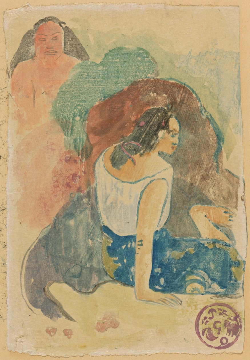Arearea no Varua Ino (Worte des Teufels) [recto] von Paul Gauguin