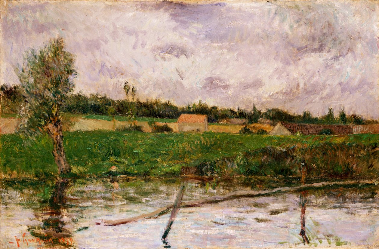 Landschaft in der Bretagne, 1879 von Paul Gauguin