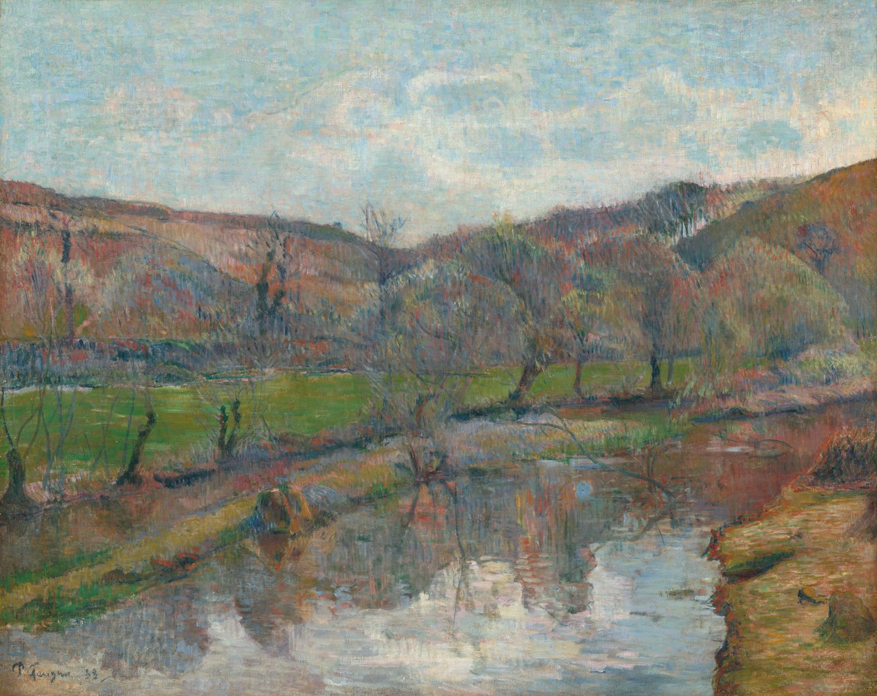 Landschaft in der Bretagne, 1888 von Paul Gauguin