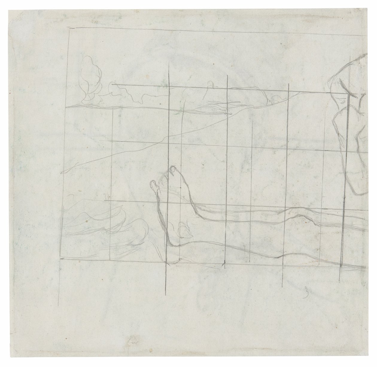 Entwurf für eine Jardiniere: Die Toilette von Paul Gauguin