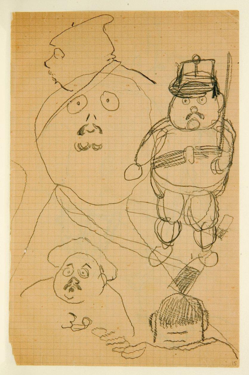 Zeichnung aus einem Album von Zeichnungen für den jungen Jacques Bousquet, 1889-90 von Paul Gauguin