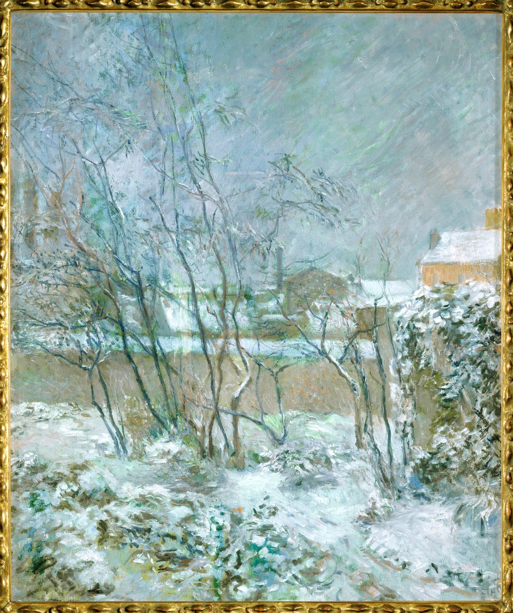 Schneeeffekt oder Der Schnee in der Rue Carcel von Paul Gauguin