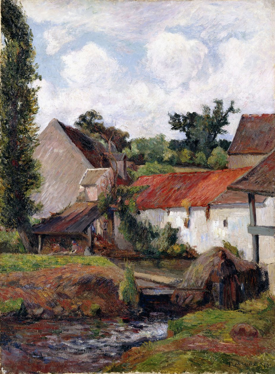 Bauernhof in Osny, 1883 von Paul Gauguin