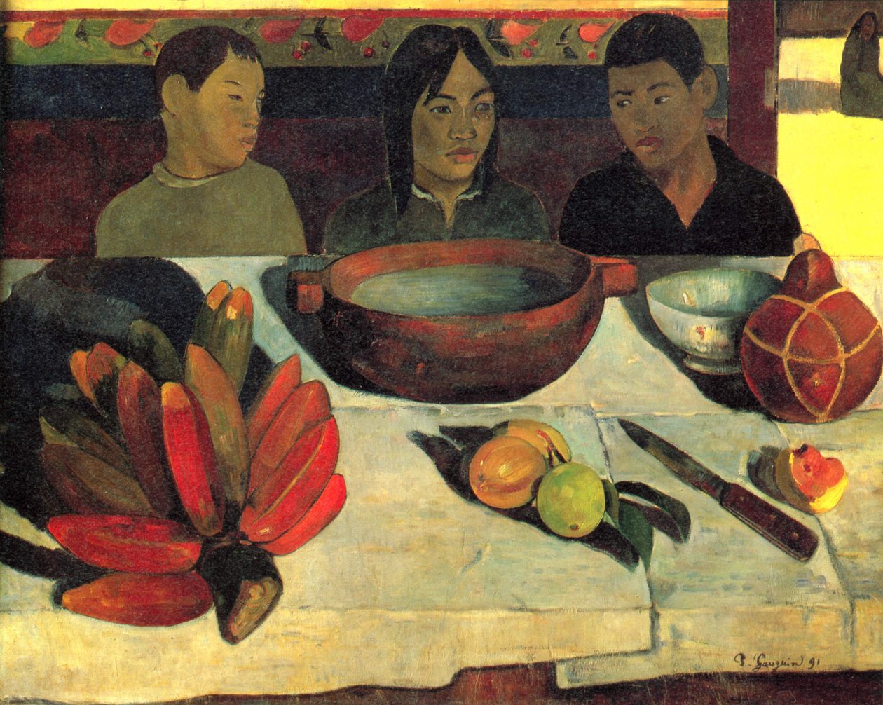 Das Mahl (Die Bananen) von Paul Gauguin