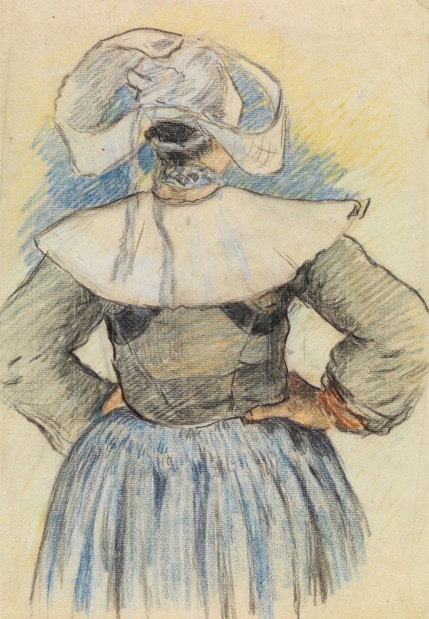 Die Bretonin, Pont-Aven von Paul Gauguin