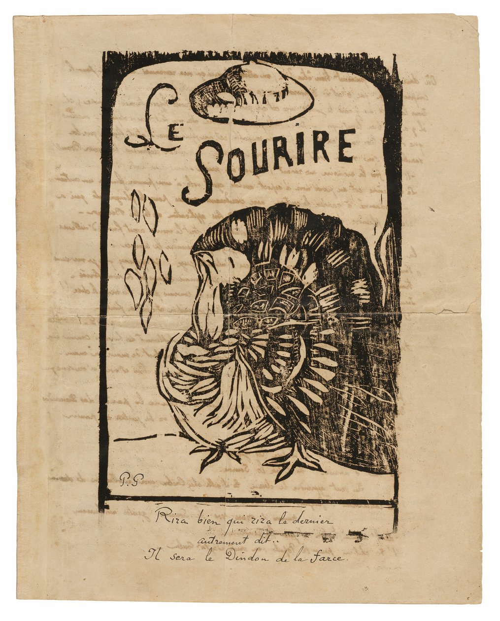 Le sourire: Bösartige Zeitung, März 1900 von Paul Gauguin