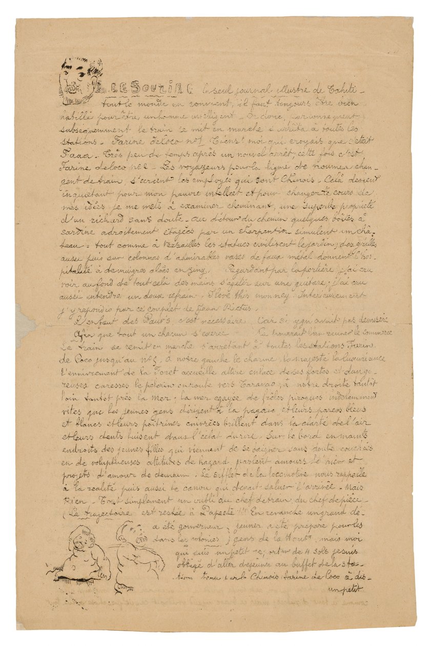 Le sourire: Ernsthafte Zeitschrift, 21. August 1899 von Paul Gauguin