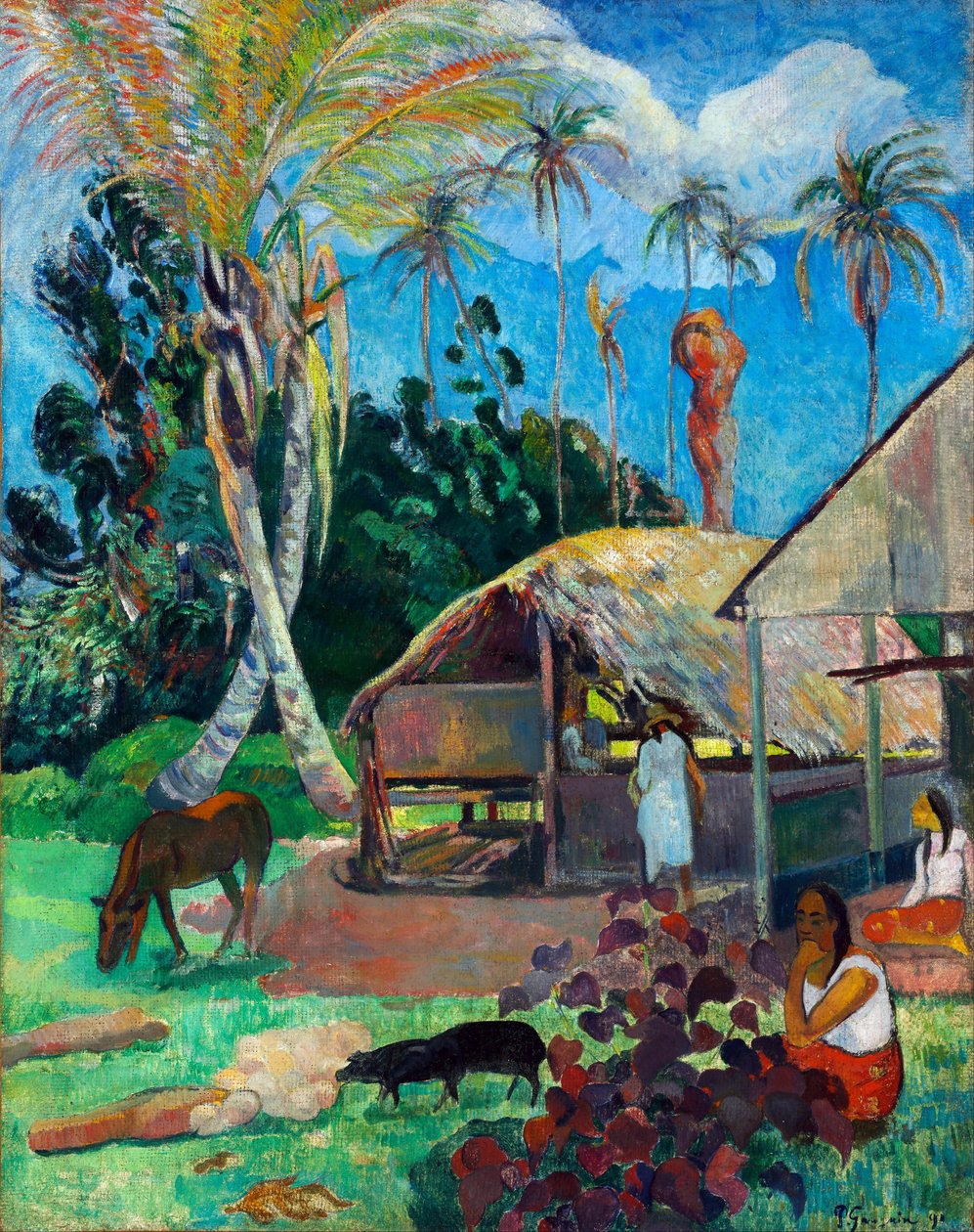 Die schwarzen Schweine von Paul Gauguin