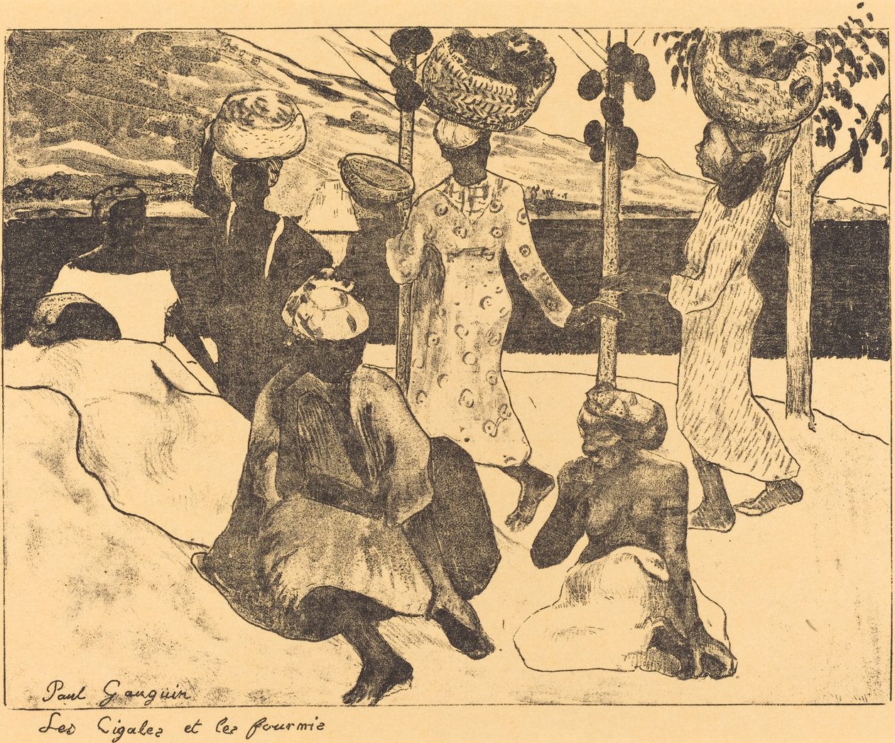 Heuschrecken und Ameisen: Eine Erinnerung an Martinique von Paul Gauguin