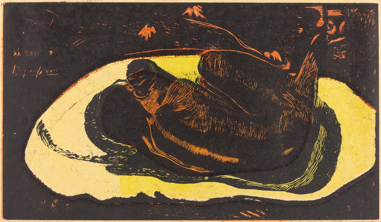 Manao Tupapau (Sie wird von einem Geist heimgesucht) von Paul Gauguin