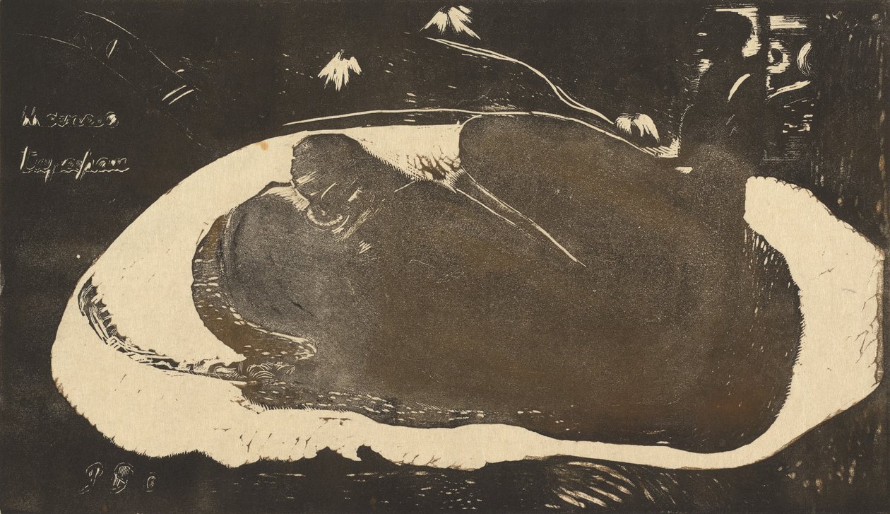 Manao Tupapau Sie wird von einem Geist heimgesucht, 1893-1894 von Paul Gauguin