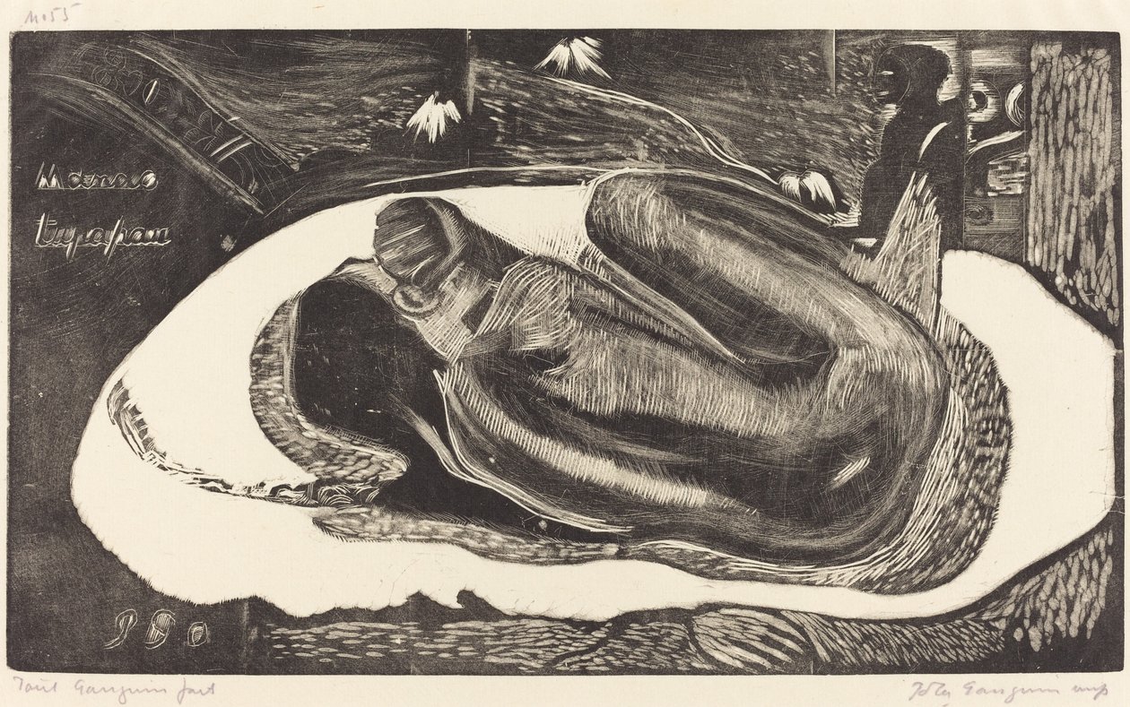 Manoa Tupapau (Sie wird von einem Geist heimgesucht) von Paul Gauguin