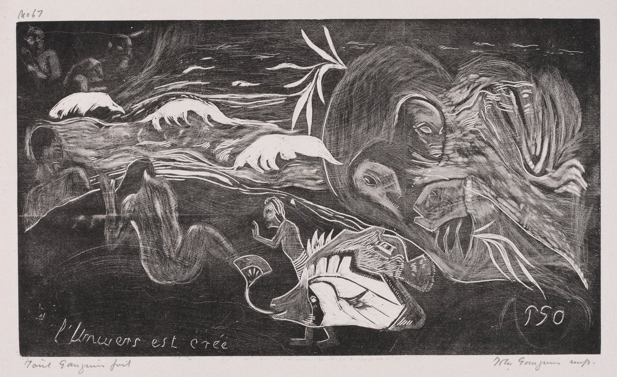 Noa Noa: Das Universum wird erschaffen, 1893-94 von Paul Gauguin
