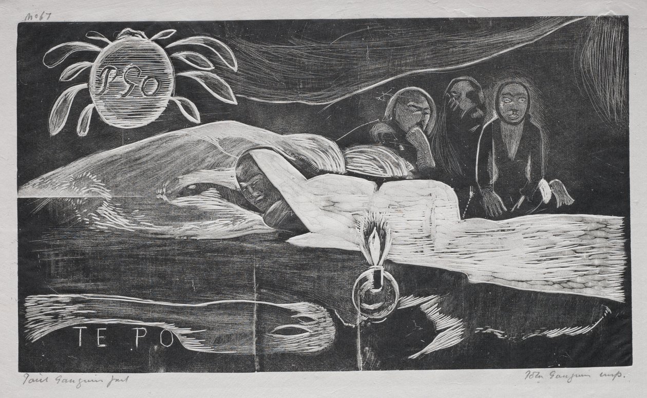 Noa Noa: Te Po (Ewige Nacht) von Paul Gauguin