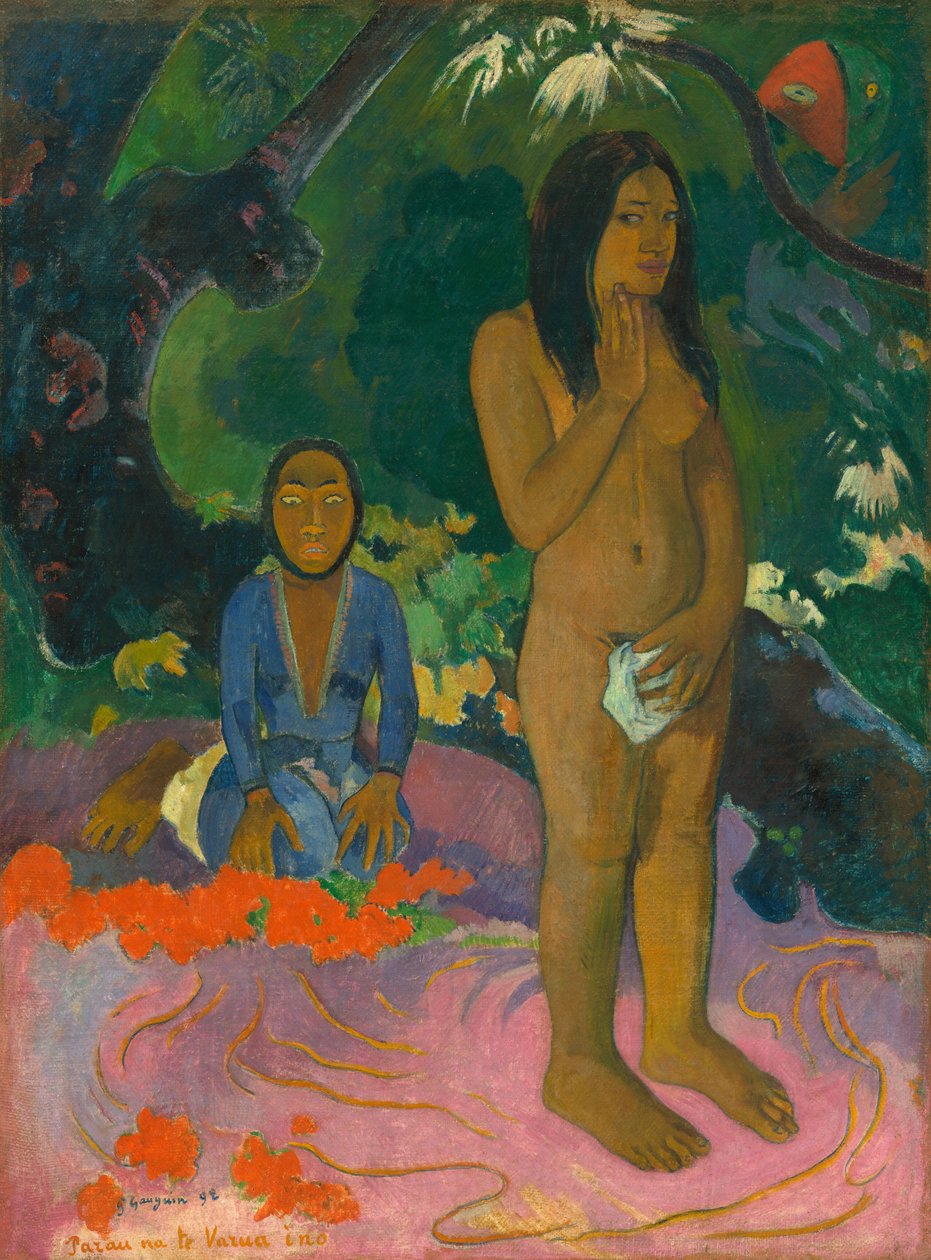 Parau na te Varua ino Worte des Teufels, 1892 von Paul Gauguin
