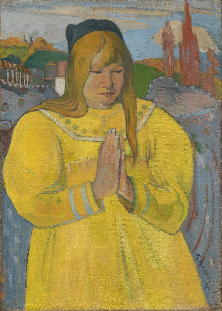Betendes bretonisches Mädchen von Paul Gauguin