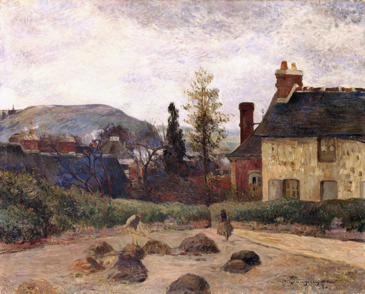 Rückkehr von der Ernte, 1884 von Paul Gauguin