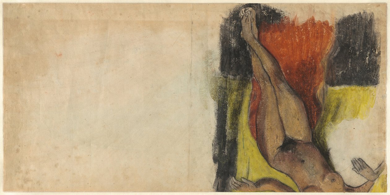 Studie für Aita tamari vahine Judith te parari [verso] von Paul Gauguin