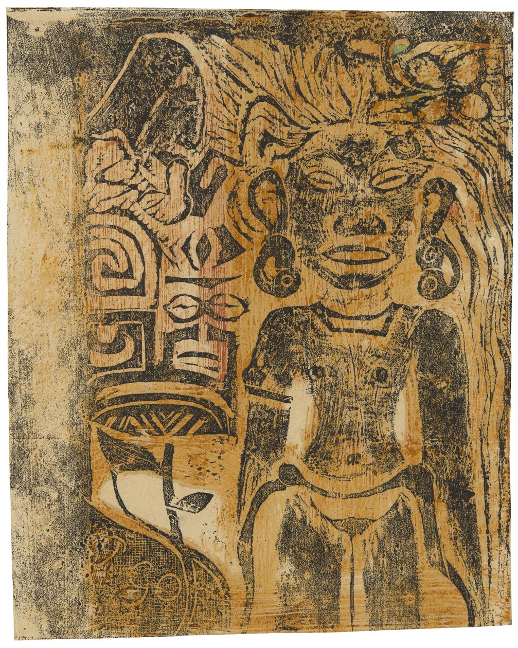 Tahitische Göttin Hina, 1894-95 von Paul Gauguin