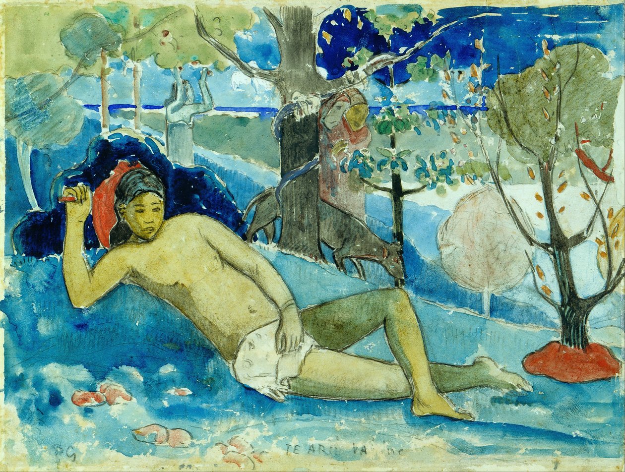 Te arii vahine (Die Königin der Schönheit oder Die edle Königin) von Paul Gauguin