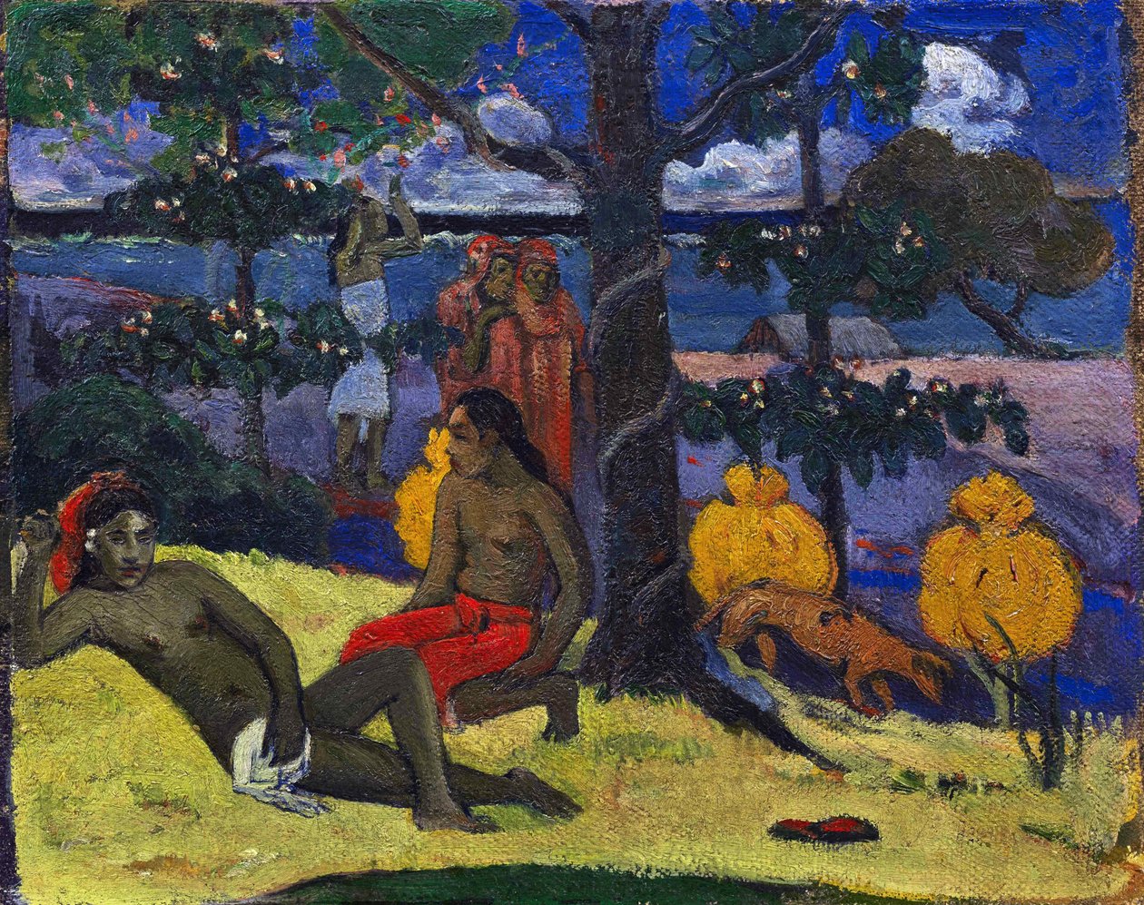 Te arii vahine II Die Frau mit Mangos II, 1896 von Paul Gauguin