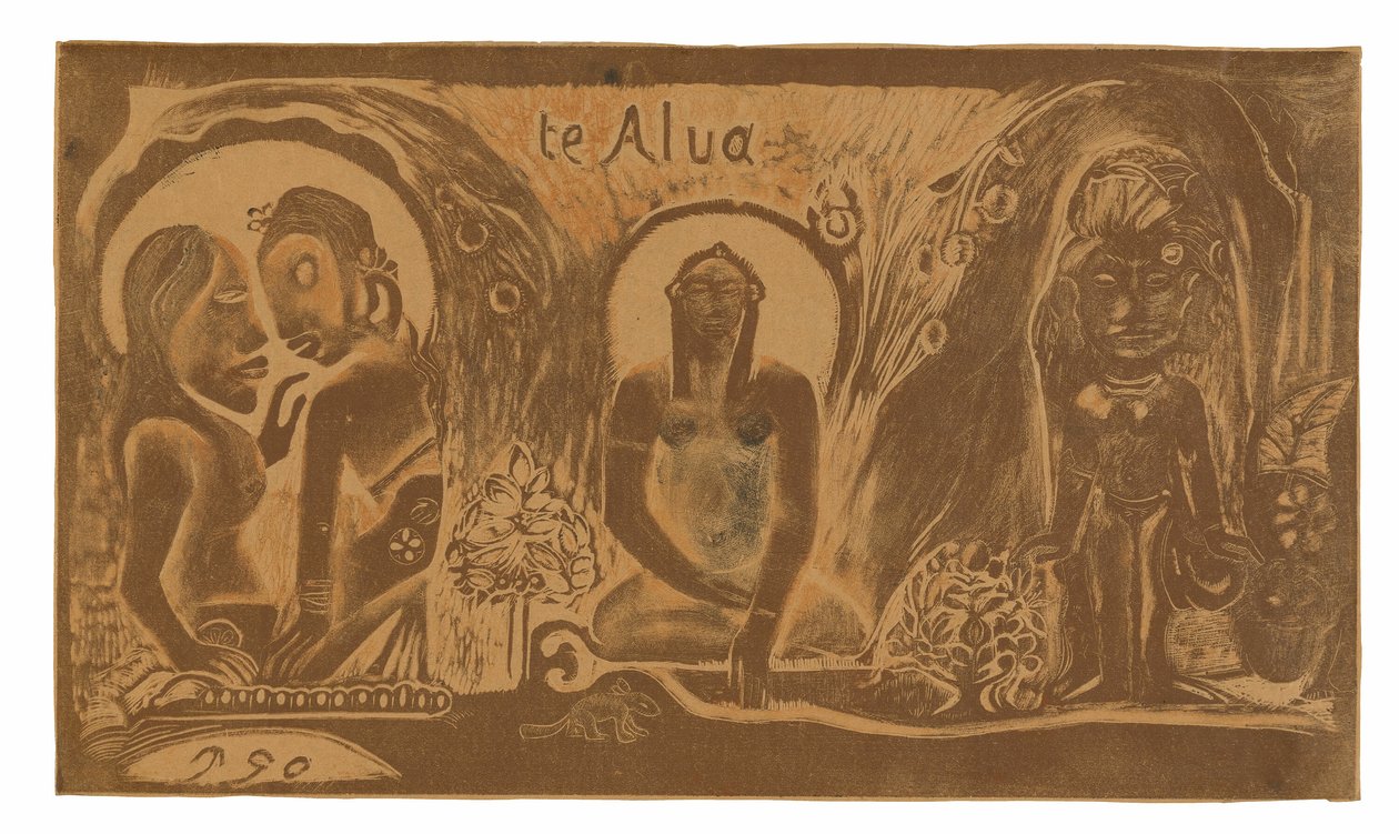 Te atua (Der Gott), aus der Noa Noa Suite von Paul Gauguin