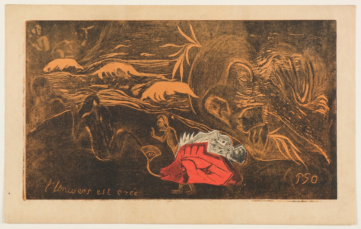 Die Schöpfung des Universums, aus der Serie „Noa Noa“ von Paul Gauguin