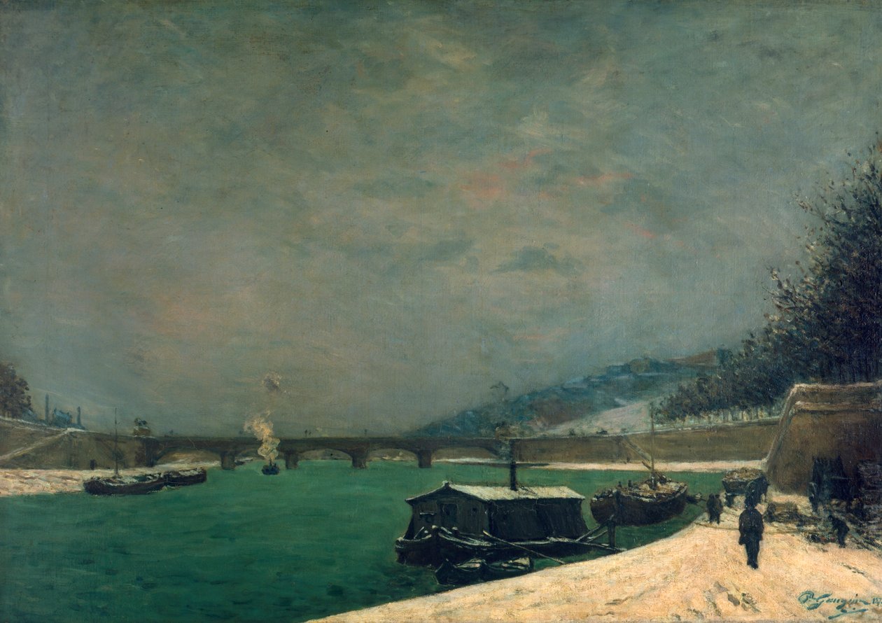 Die Seine in der Nähe der Pont de Jena, 1875 von Paul Gauguin