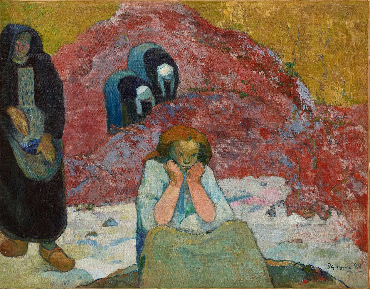 Die Weinlese, menschliches Elend, 1888 von Paul Gauguin