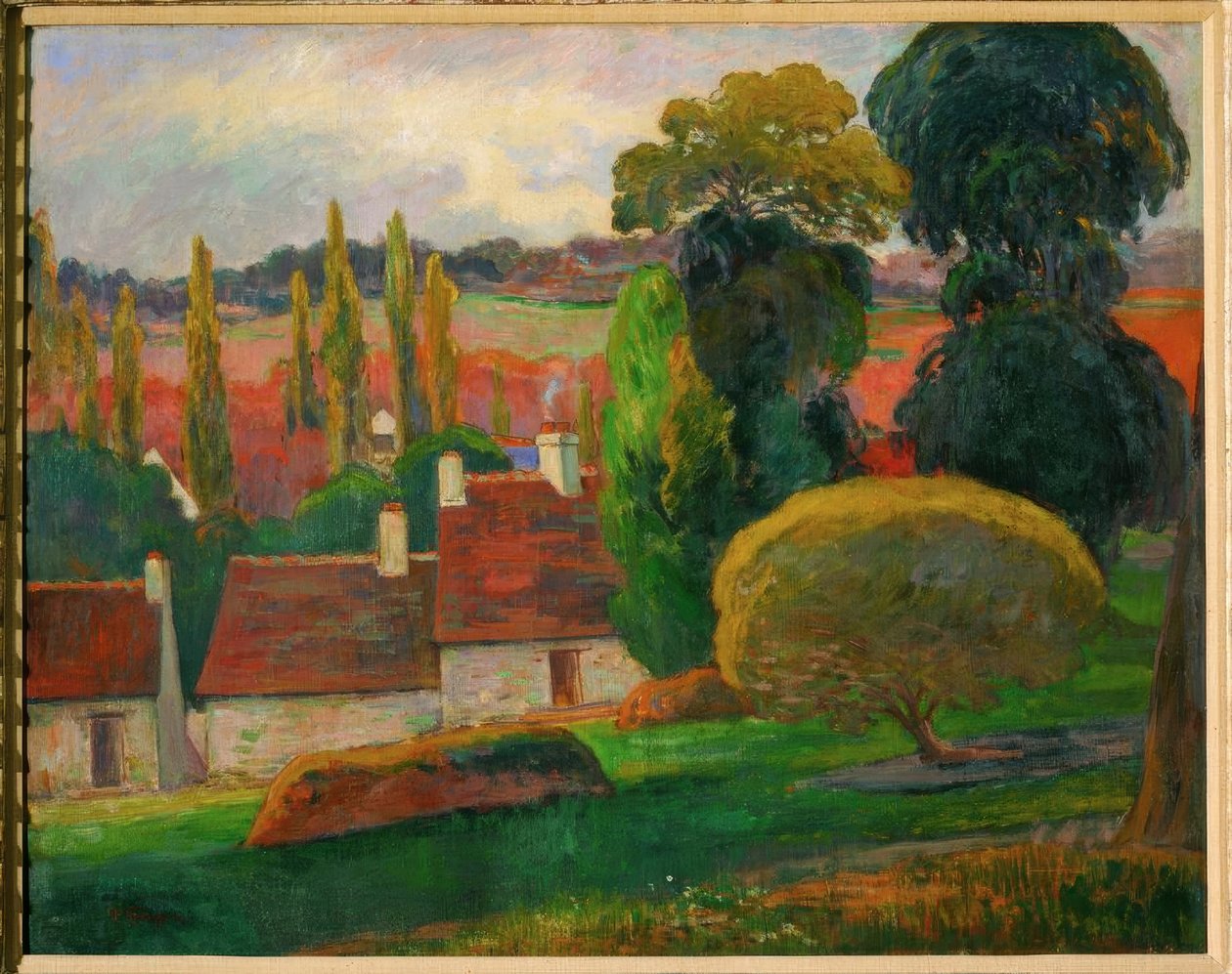 Ein Bauernhof in der Bretagne von Paul Gauguin
