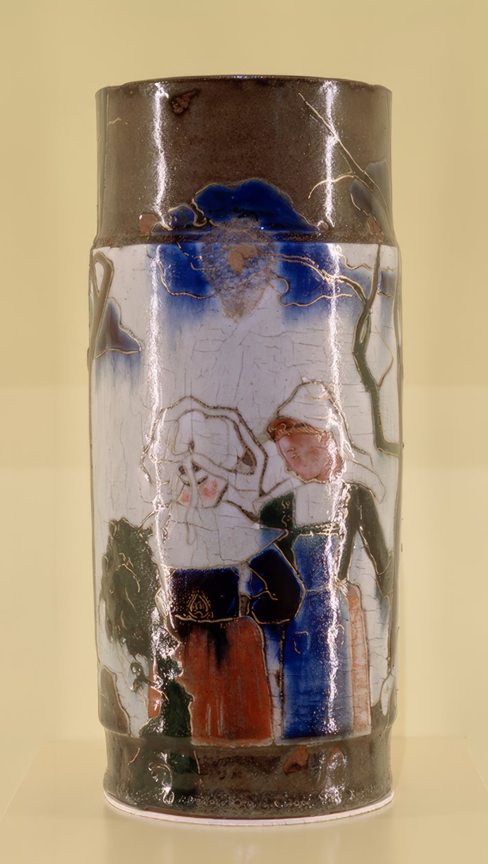 Vase mit bretonischen Szenen von Paul Gauguin