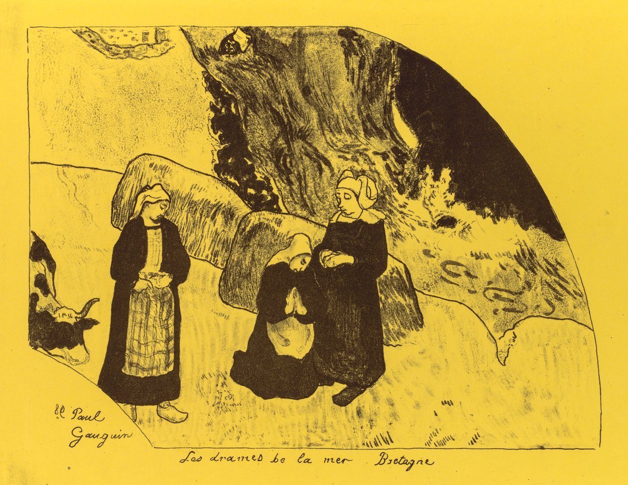 Volpini-Suite: Dramen des Meeres: Bretagne (Les Drames de la Mer, Bretagne) von Paul Gauguin