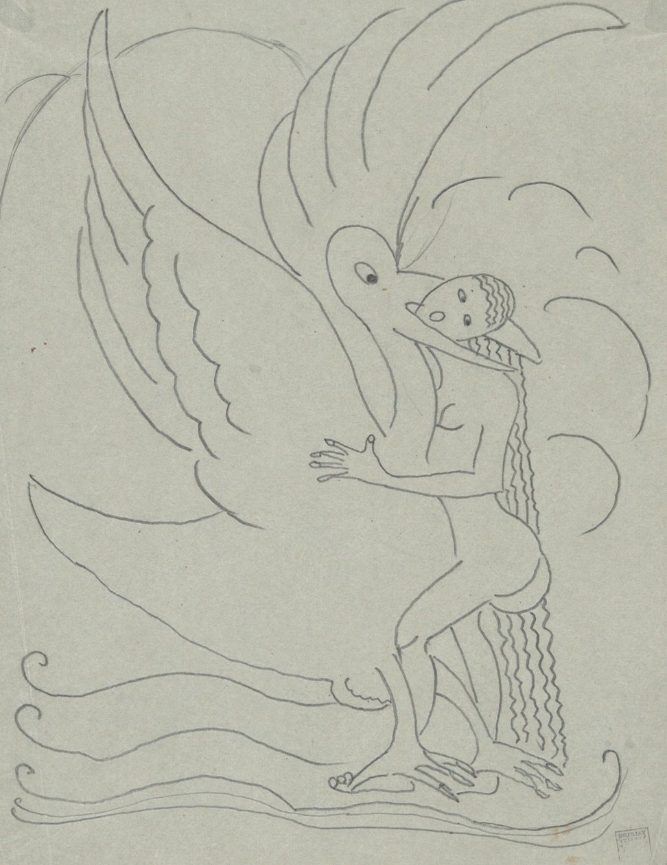 Leda und der Schwan von Paul Gaulois