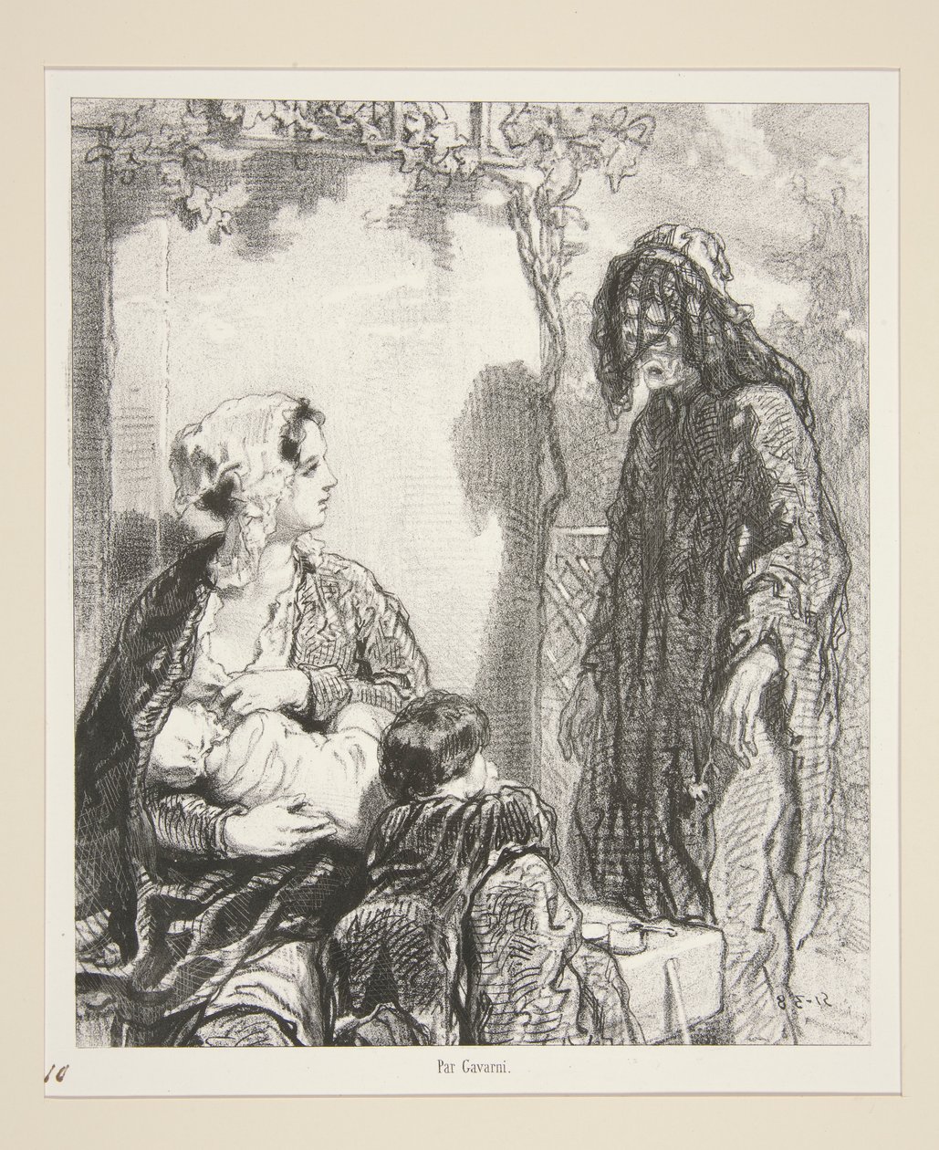 Im Namen dieser Lieben, die Ihr Alter trösten werden, Madame, haben Sie Mitleid mit mir! von Paul Gavarni