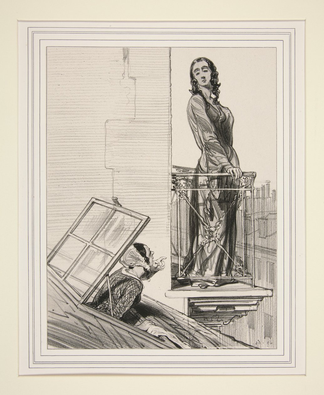 Guter Ruf ist besser als ein goldener Balkon. von Paul Gavarni