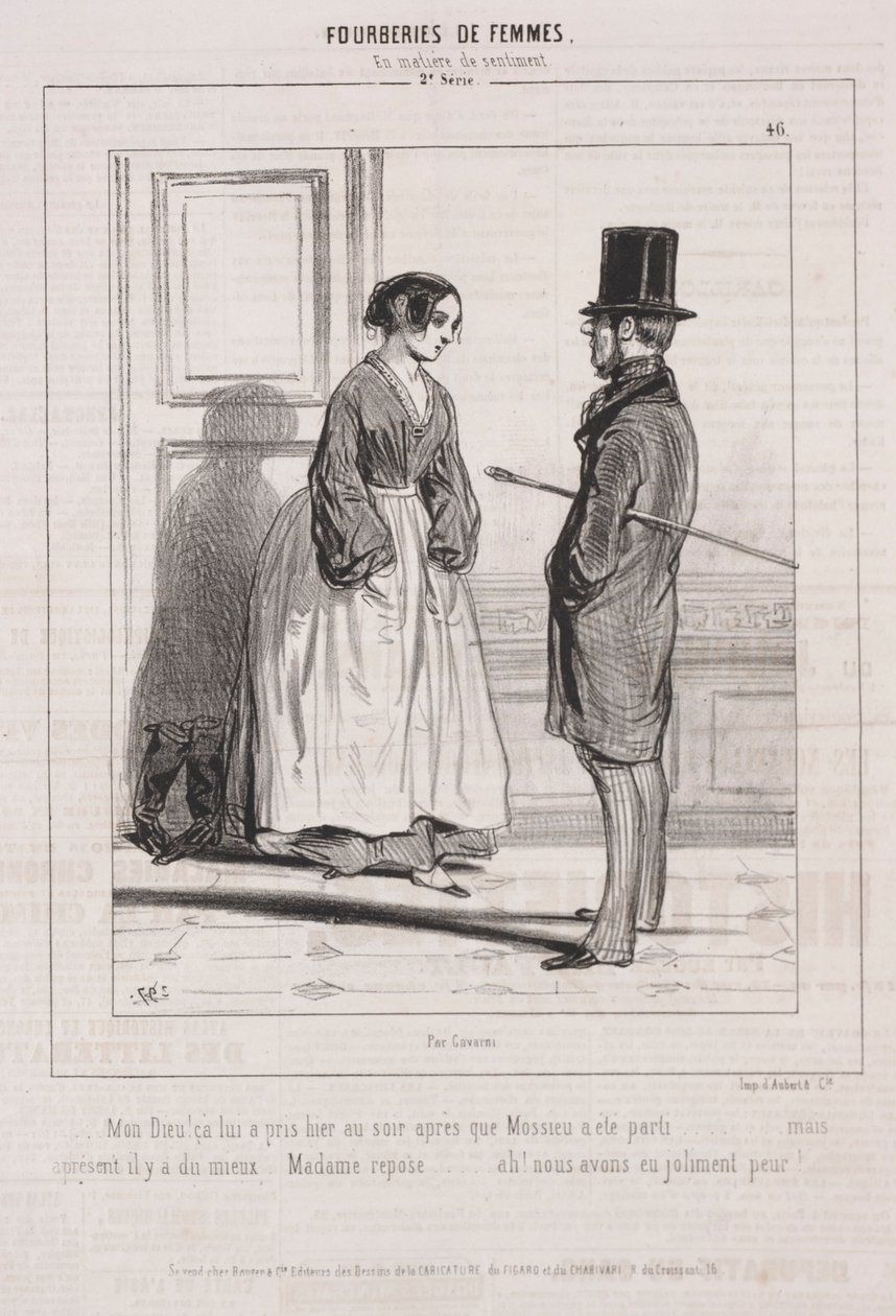 Fourberies de Femmes: En matière de sentiment, 1842 von Paul Gavarni