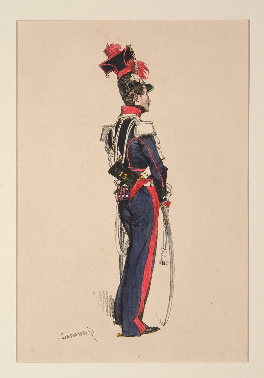 Berittene Nationalgarde von Paul Gavarni