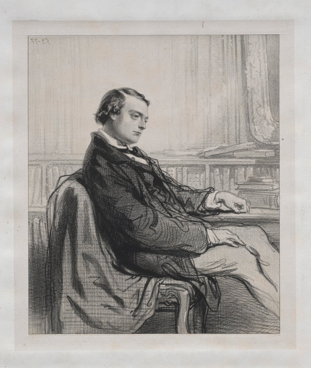 Gentlemen der Presse: Théodore de Banville, 1853 von Paul Gavarni