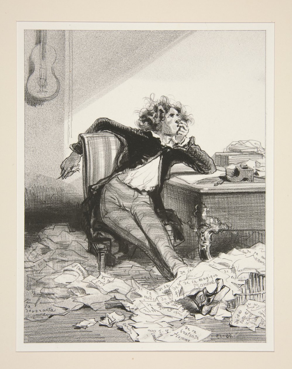 Der Autor der Worte. von Paul Gavarni