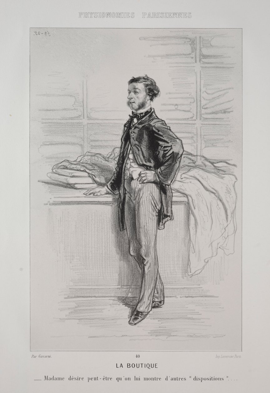 La Boutique von Paul Gavarni
