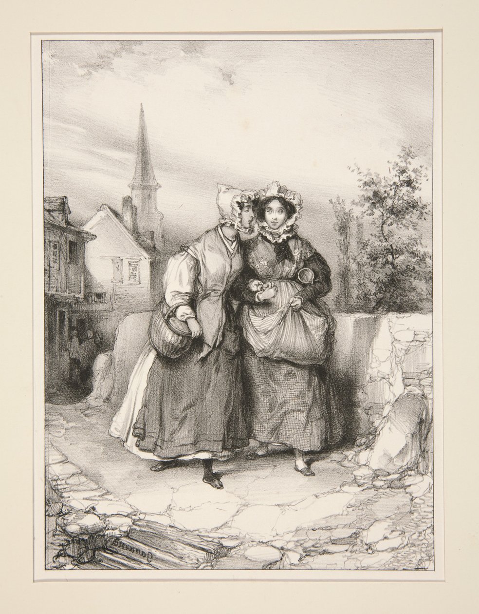 Die Zärtlichkeit einer Schwester von Paul Gavarni