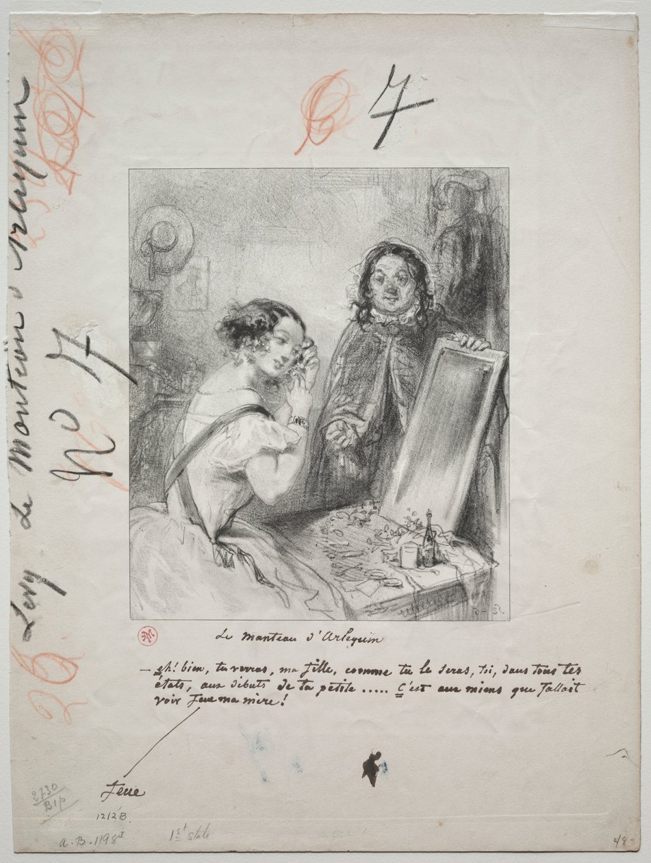Der Mantel des Harlekin: Eh bien! Tu verra, ma fille... von Paul Gavarni