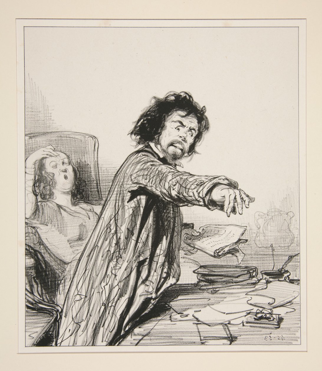 Der Dramatiker als Ehemann von Paul Gavarni