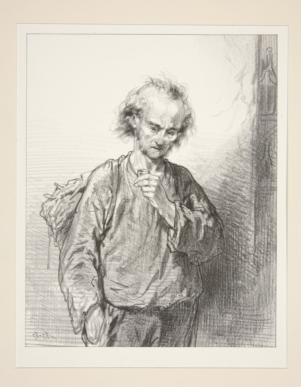 Der Schnaps!... Ein Mann und das, das macht einen Wilden. Und mit dem und Wilden macht man Vieh. von Paul Gavarni