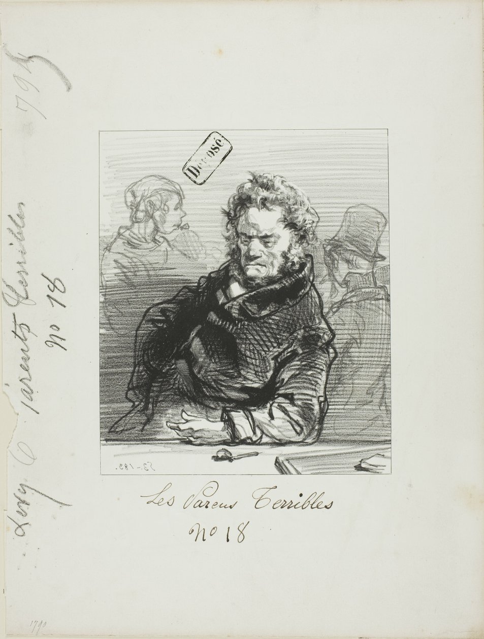 Les-Parents-Terribles Serie: Jacques Maubourjets Sohn, der Vicomte von Paul Gavarni