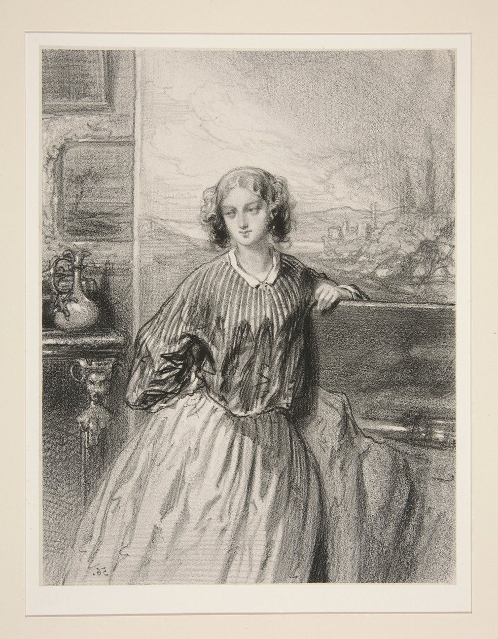 Die Künstlerinnen/ Madame E. de B... von Paul Gavarni