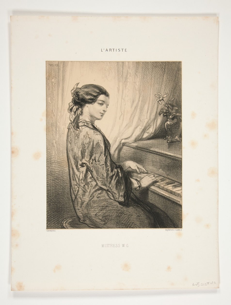 Die Künstlerinnen / Frau W.G... von Paul Gavarni